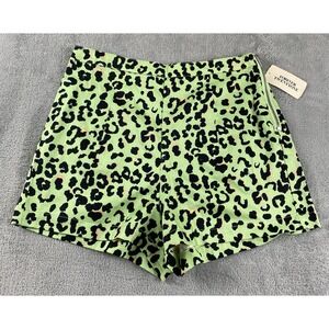 Forever 21 Women's Chino Shorts Sz S Black Green Casual New C40